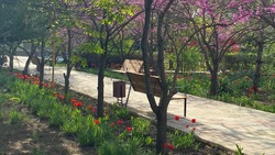 Центральный парк благоустроили в городе Ипатово по программе местных инициатив 